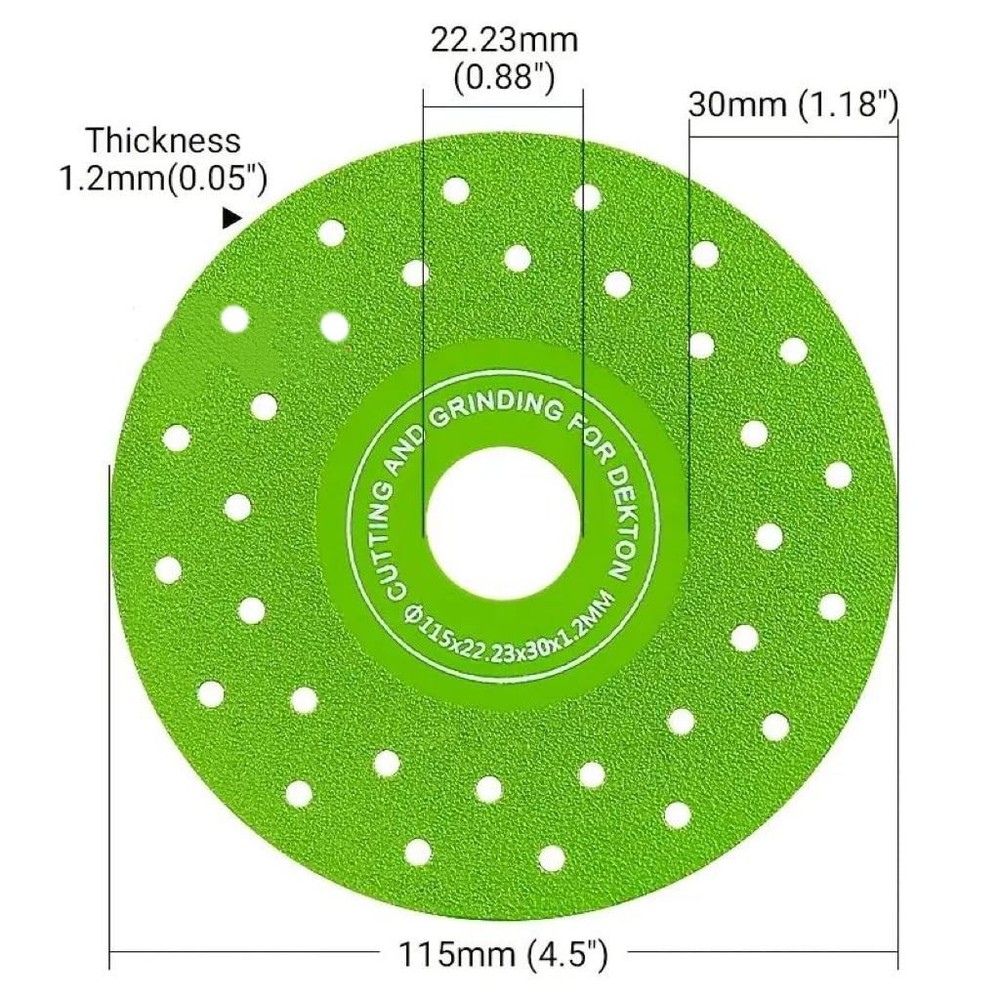 3PCS Rock Plate Flat Grinding Blade Tile Chamfering Cutting Sanding Blade Tool