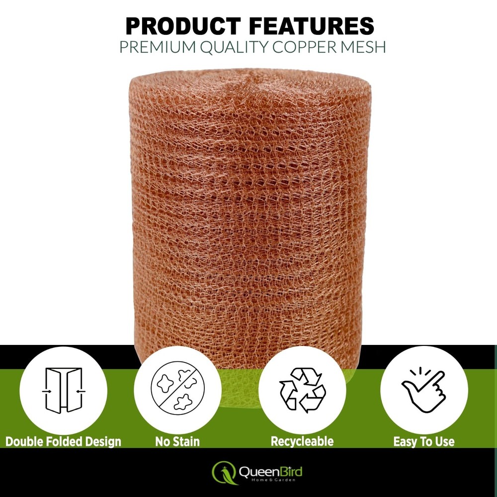 100% Copper Mesh 30 ft Roll - Innovative Rodent & Pest Control Solution