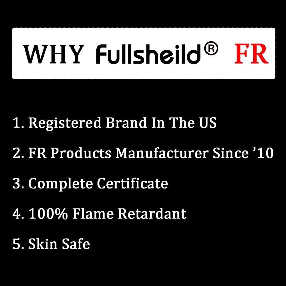Fullsheild 2pack 12CAL FR Flame Resistant Face Mask One Size, Black-2pack