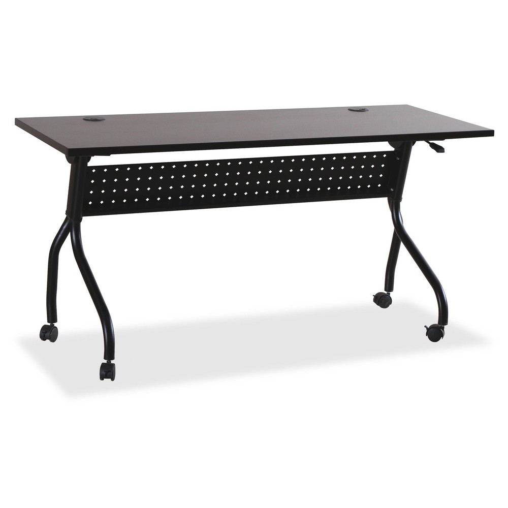 Lorell LLR60733 Espresso/Silver Training Table 60"x23.5"