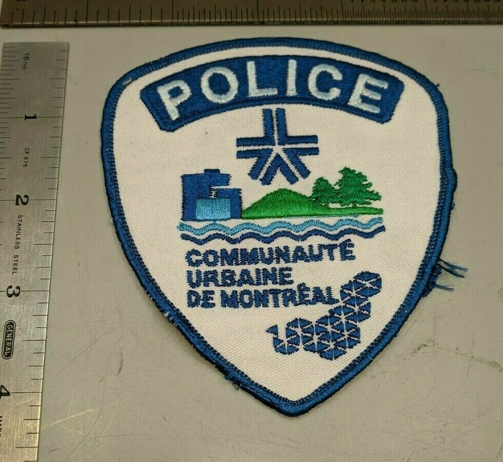 Montreal Quebec Canada Police Patch