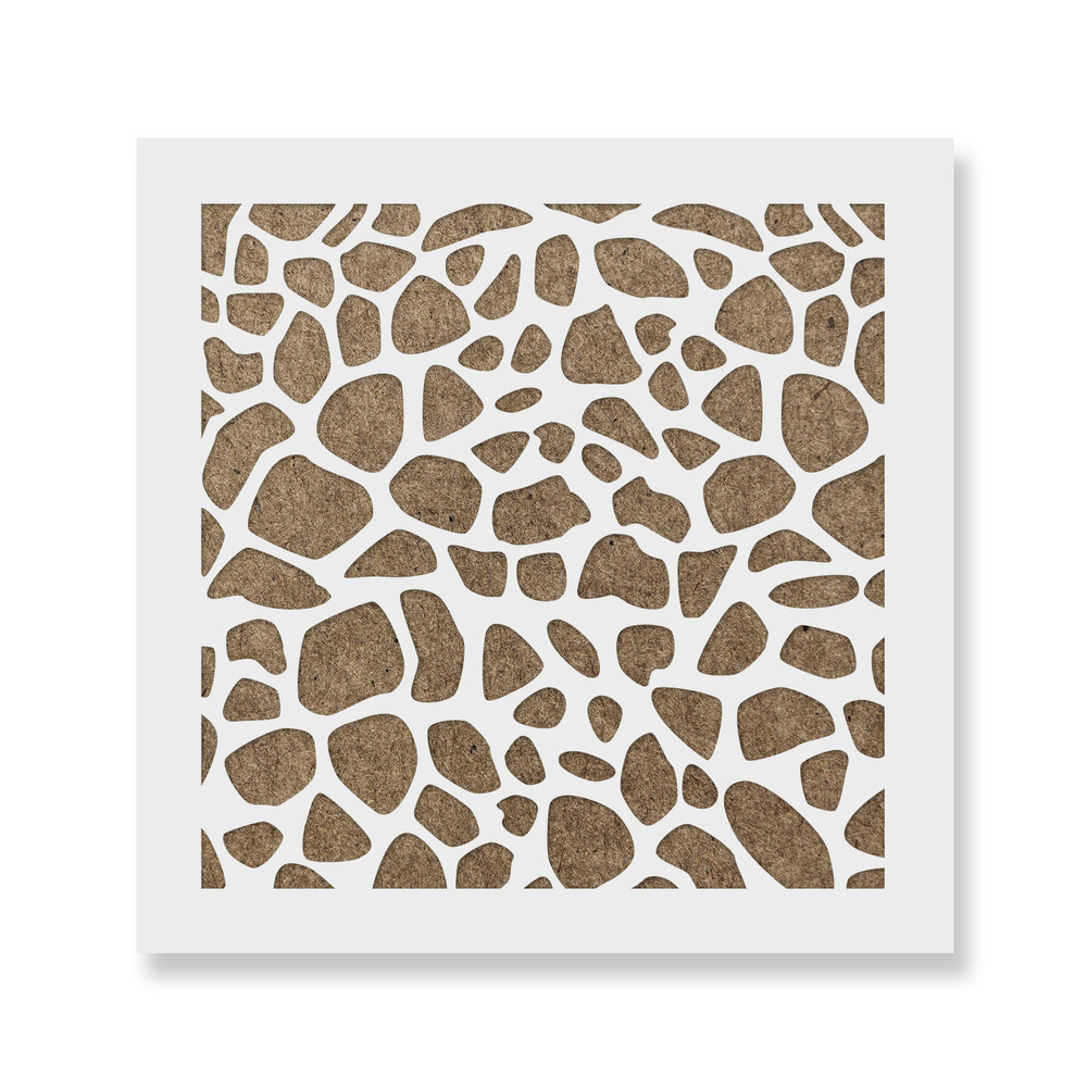 Giraffe Cookie Stencil - Durable & Reusable Mylar Stencils
