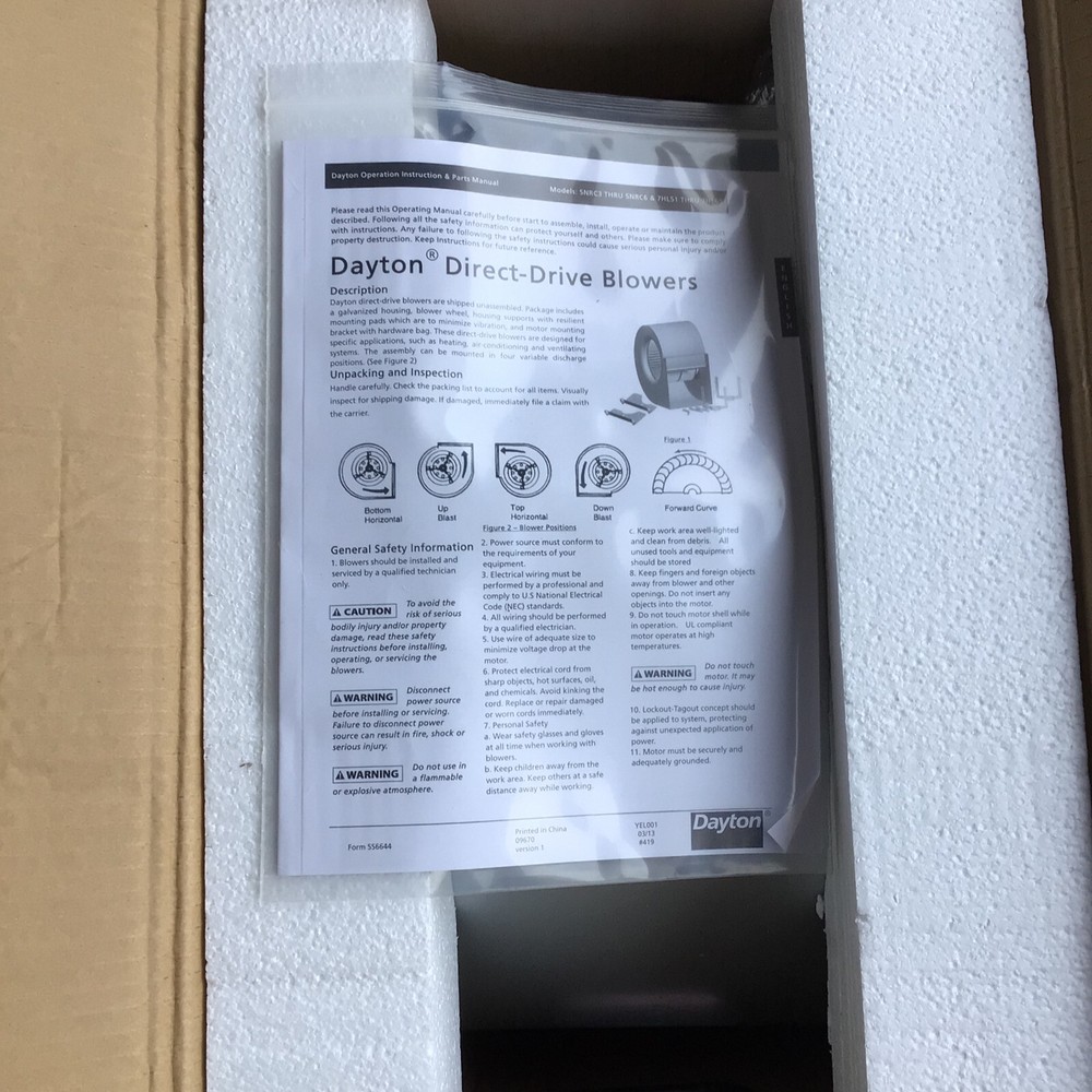 Dayton Direct Drive Blower 5NRC5