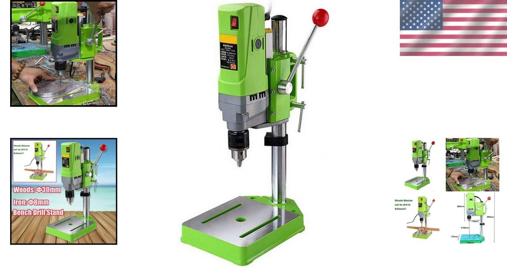 Versatile 6-Speed Mini Drill Press, Cast Iron Base