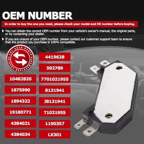 1ST Ignition Control Module, Automobile Engine Ignition Module for AMC, for