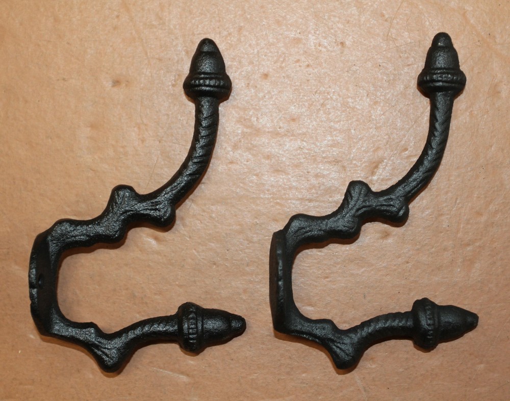 2-ANGULAR ACORN DOUBLE Wall Hooks,Fall Home Decor,Country Kitchen Decor,H-19
