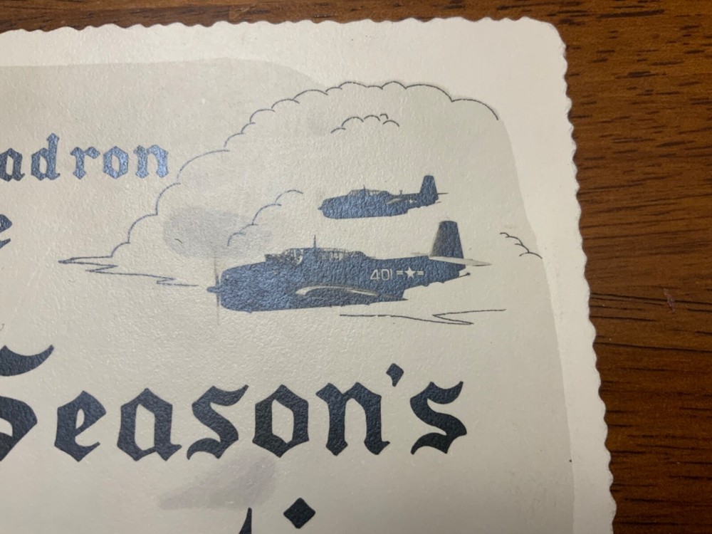 USN Navy Attack Squadron 14 Able (VA-14A) Seasons Greeting Card