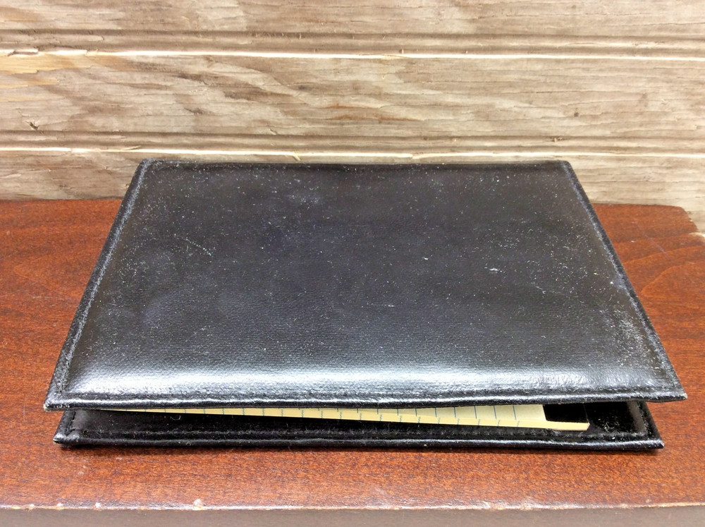 Logitech Solar Calculator Adjustable Head Soft Folding Case Notepad Vintage NOS