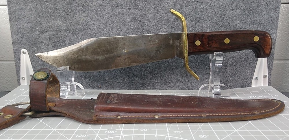Western W49 D Bowie Knife And Sheath