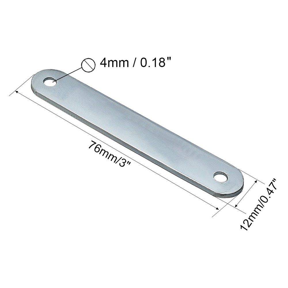 76mmx12mm flat mending angle bracket connector bracket 10pcs
