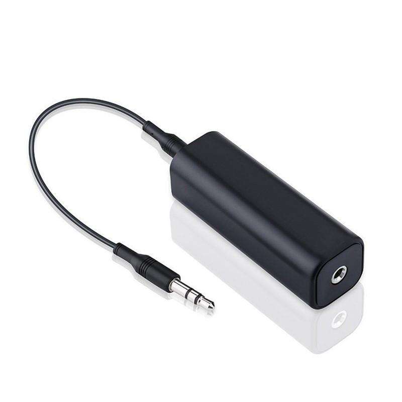 3.5mm Aux Ground Noise Isolator Plastic Cable Clear Sound Filter