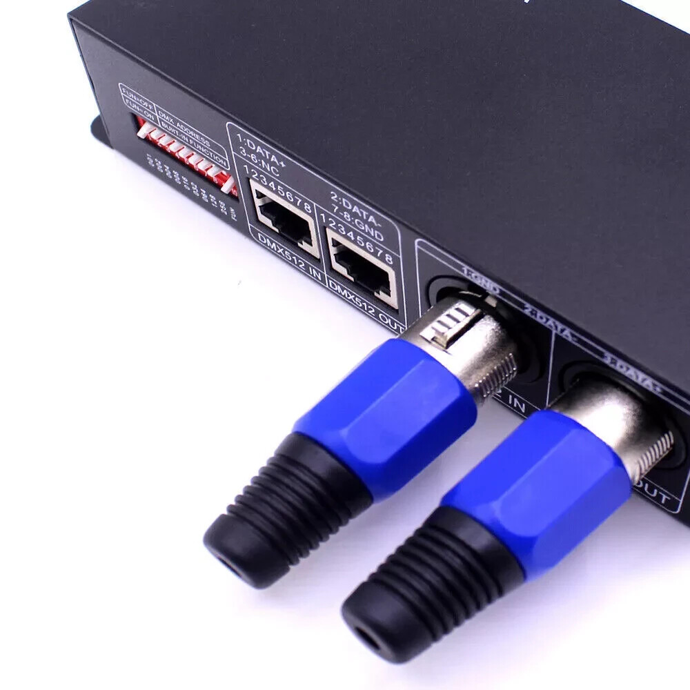 4CH DMX 512 Decoder Led strip Digital Controller RGBW 4 Channel Dimmer DC12V-24V