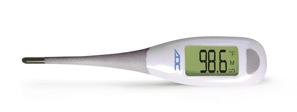 User-Friendly Digital Thermometer with Color-Coded Backlighting & Probe Sheaths