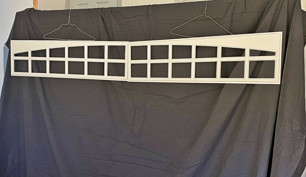 2 Amarr Pella Moonlite Garage Door Window Inserts Long Panel White Decorative