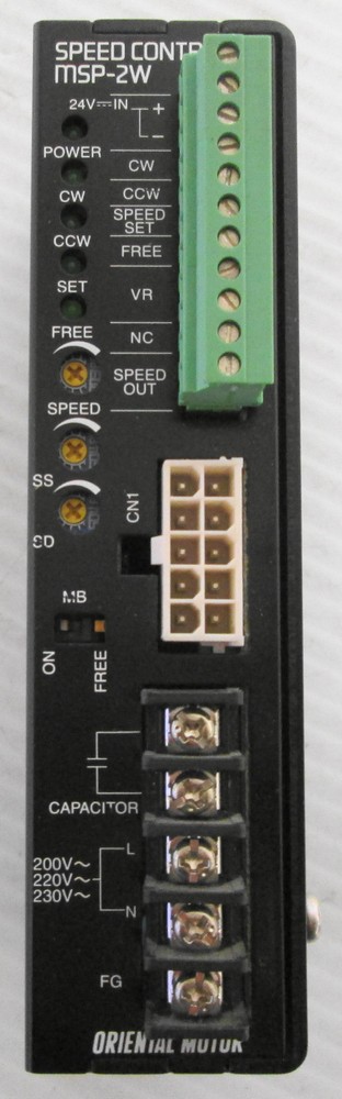 Oriental Motor MSP-2W Speed Controller 200/220/230VAC 50/60Hz 1.4A