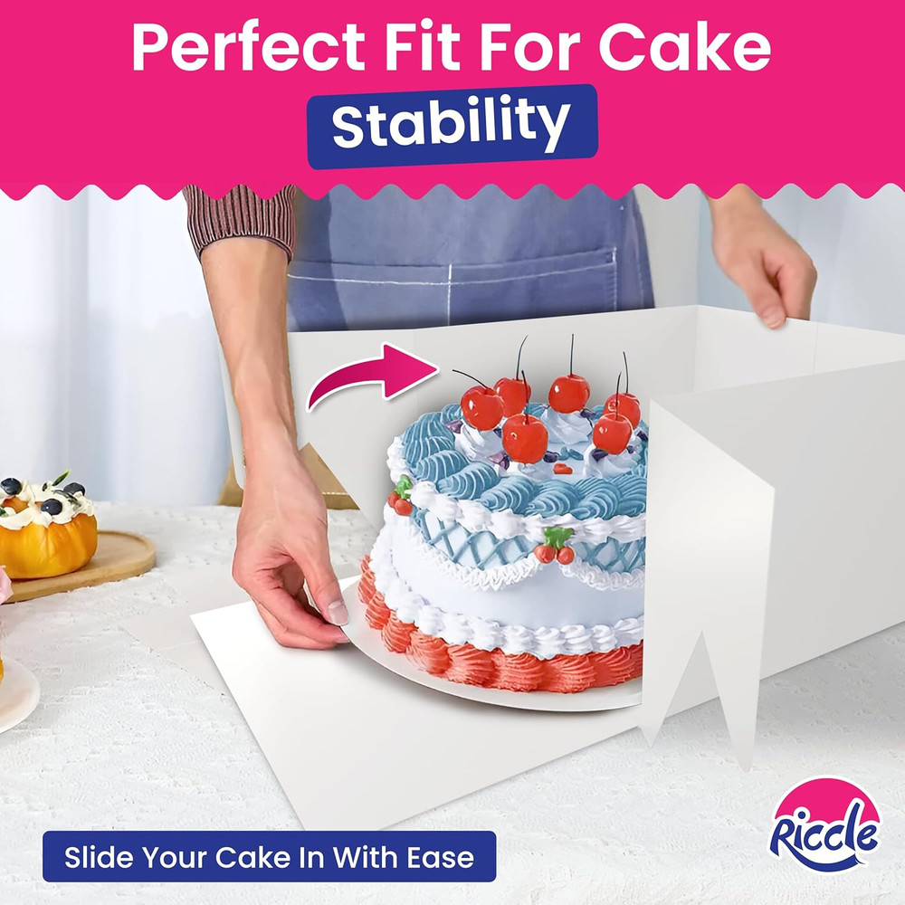 15 Pcs Cake Boxes 12X12X8" Tall Cake Box Window Large White Bakery Boxes Baking