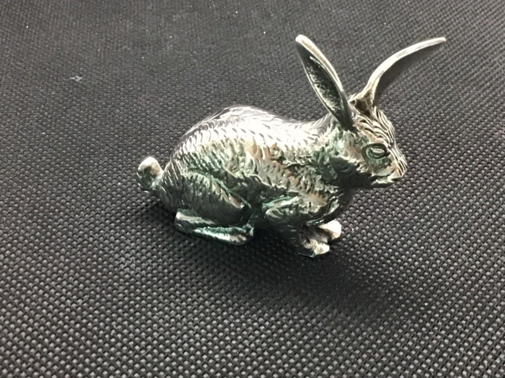 Solid silver rabbit Figure 51 grams