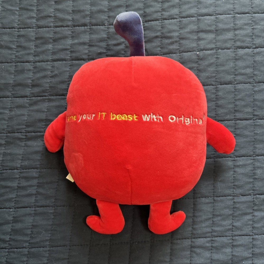 Origina IT Tech Red Beast Monster Strategy Computer Advertising Plush Cyclops