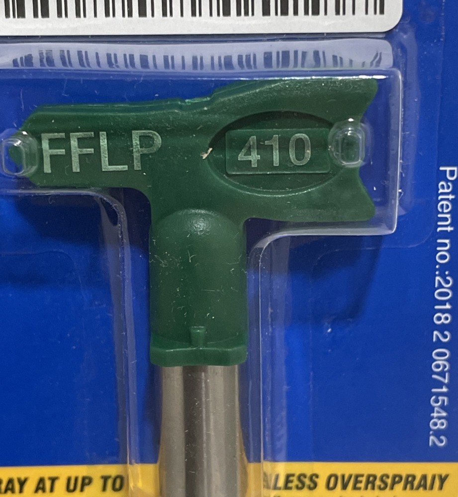 410 Green fine finish spray tip.