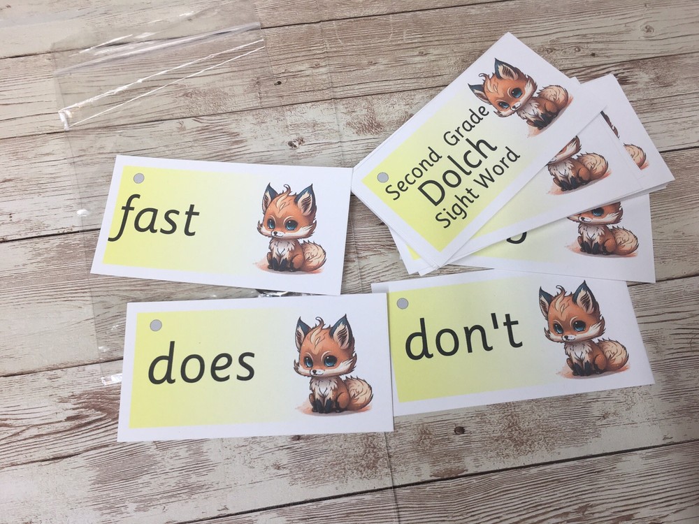 DIY PRINTED / UNCUT Literacy Learning Resource Dolch Second Grade Sight Word