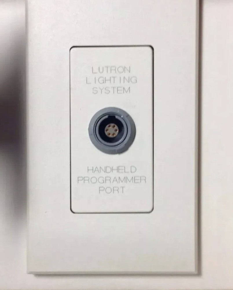 LUTRON NTOMX-HHP-WH WHITE HANDHELD PROGRAMMER PORT WALLJACK