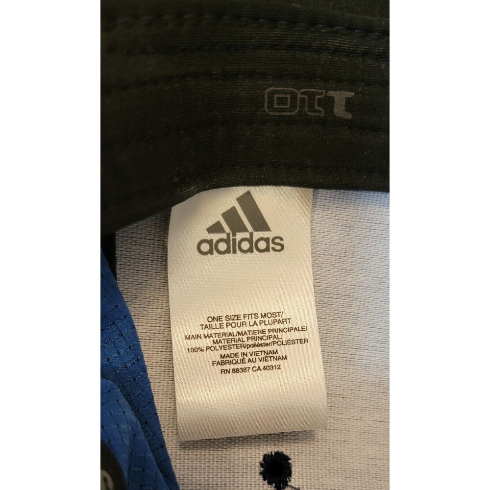 Adidas Golf Blue Hat Cap Windmill Snap Back Adjustable Size Lightweight