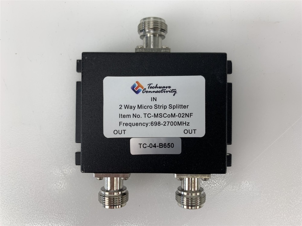 Techwave Connectivity 2-Way Micro Strip Splitter TC-MSCoM-02NF