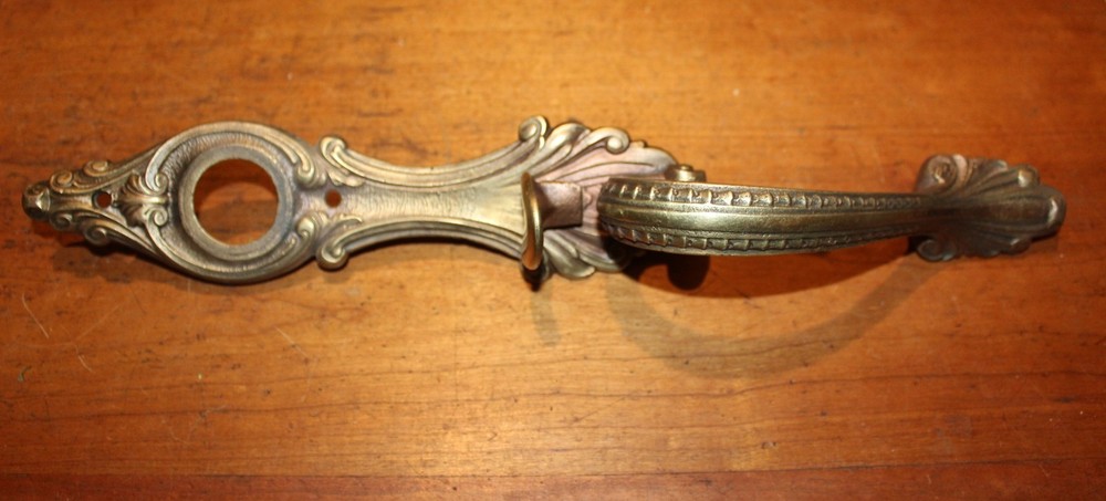 Antique Solid Cast Bronze Penn Hardware LM 599 Entry Thumb Pull Handle X-49