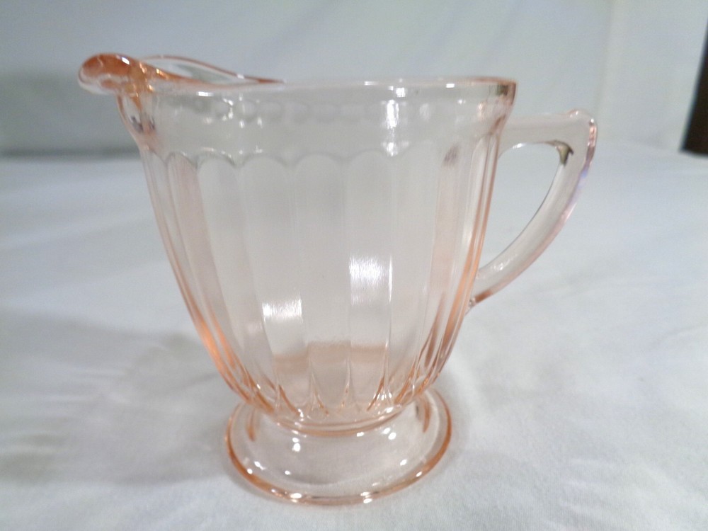 MacBeth-Evans Pink Petalware Cream and Sugar