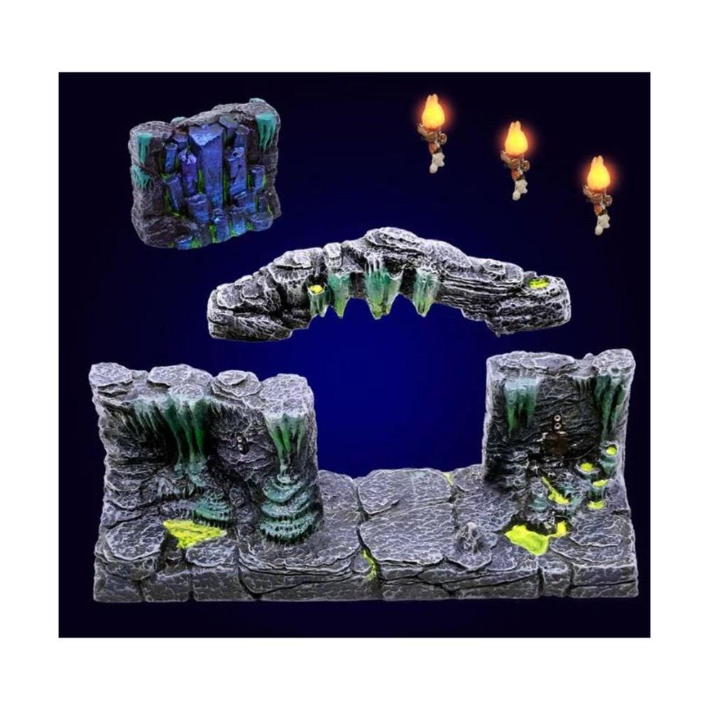 Dwarven Forge Dwarvenite Cavern Set LED Wall Pack (Underdoom) VG+/Mint