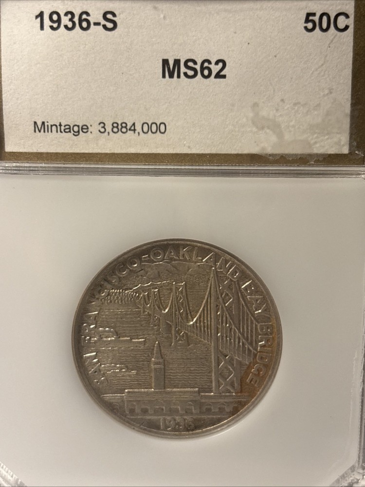 1936-S Bay Bridge Commemorative Half Dollar