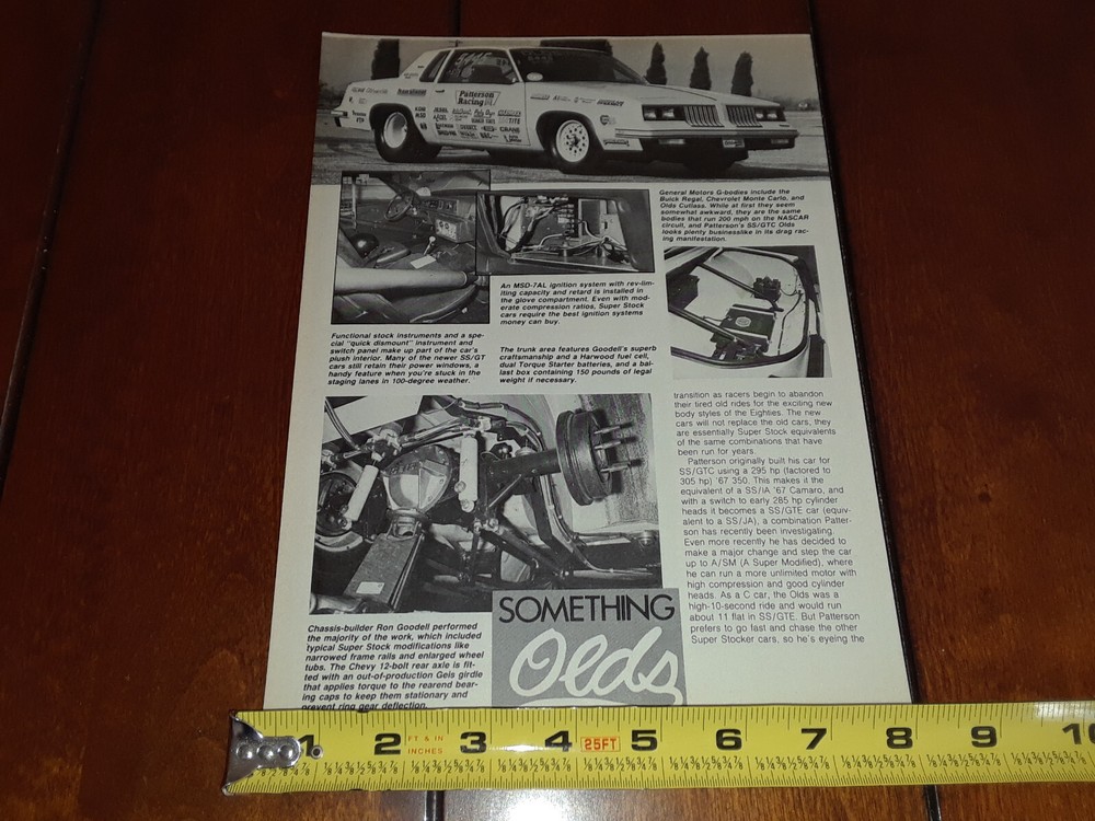1984 OLDSMOBILE CUTLASS ORIGINAL ARTICLE
