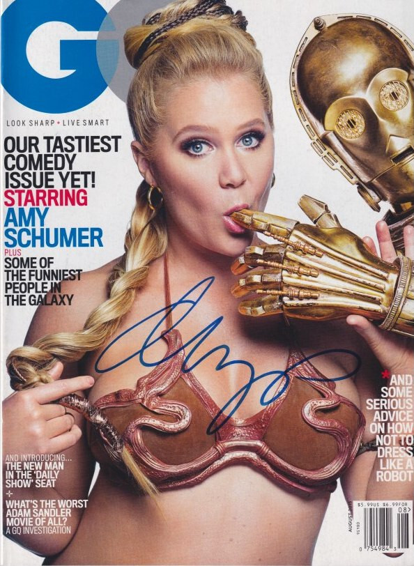 Amy Schumer signed GQ magazine