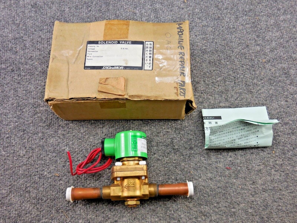 New Unused Saginomiya REV-1205DXF Solenoid Valve 5/8" Refrigerant