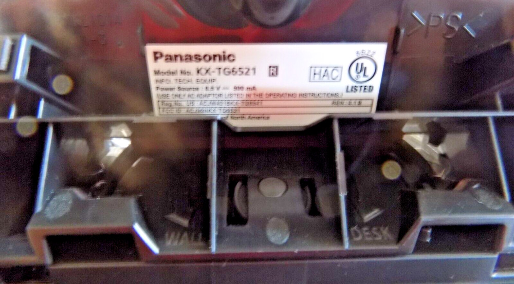 PANASONIC KX-TG6572R BASE UNIT Answering Machine RED DECT6.0