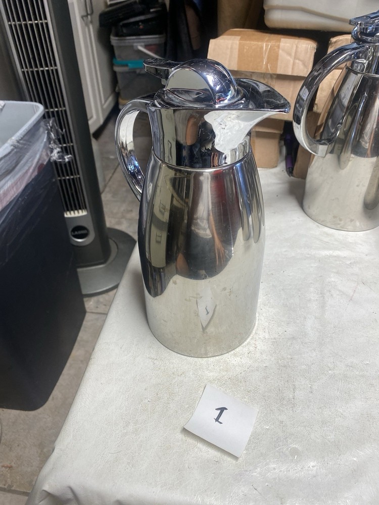 SERVICE IDEAS LVP1000 Elite Touch Push Button Coffee Server Stainless 4.75” #1