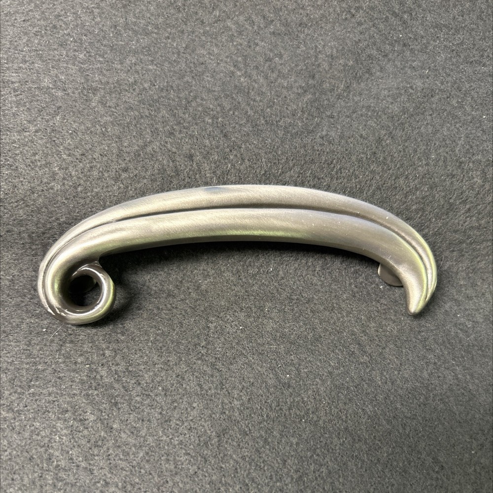 (5 Pack) 3-3/4 inch Bean Pull Left Brushed Satin Pewter