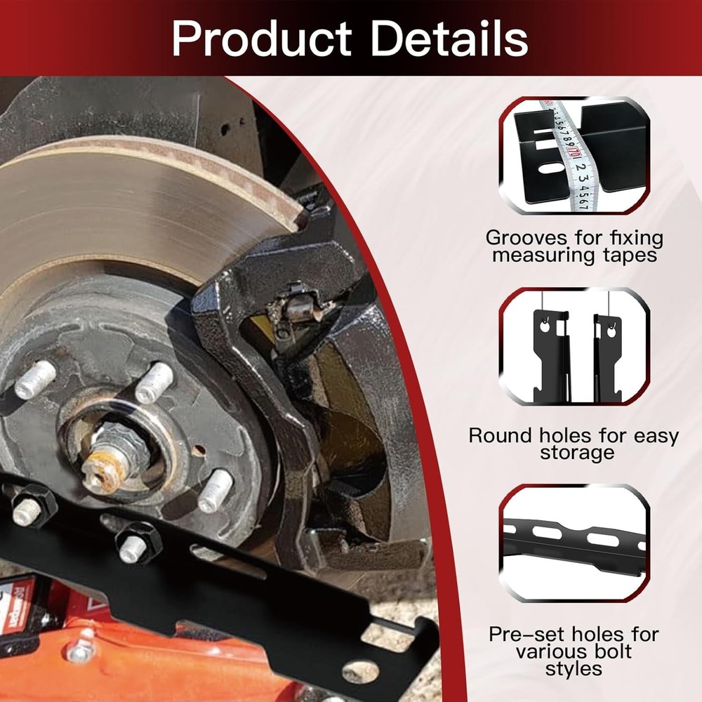 Wheel Alignment Tool Plates 2 Pack Toe Alignment Tool with 2 Measuring Tapes ...
