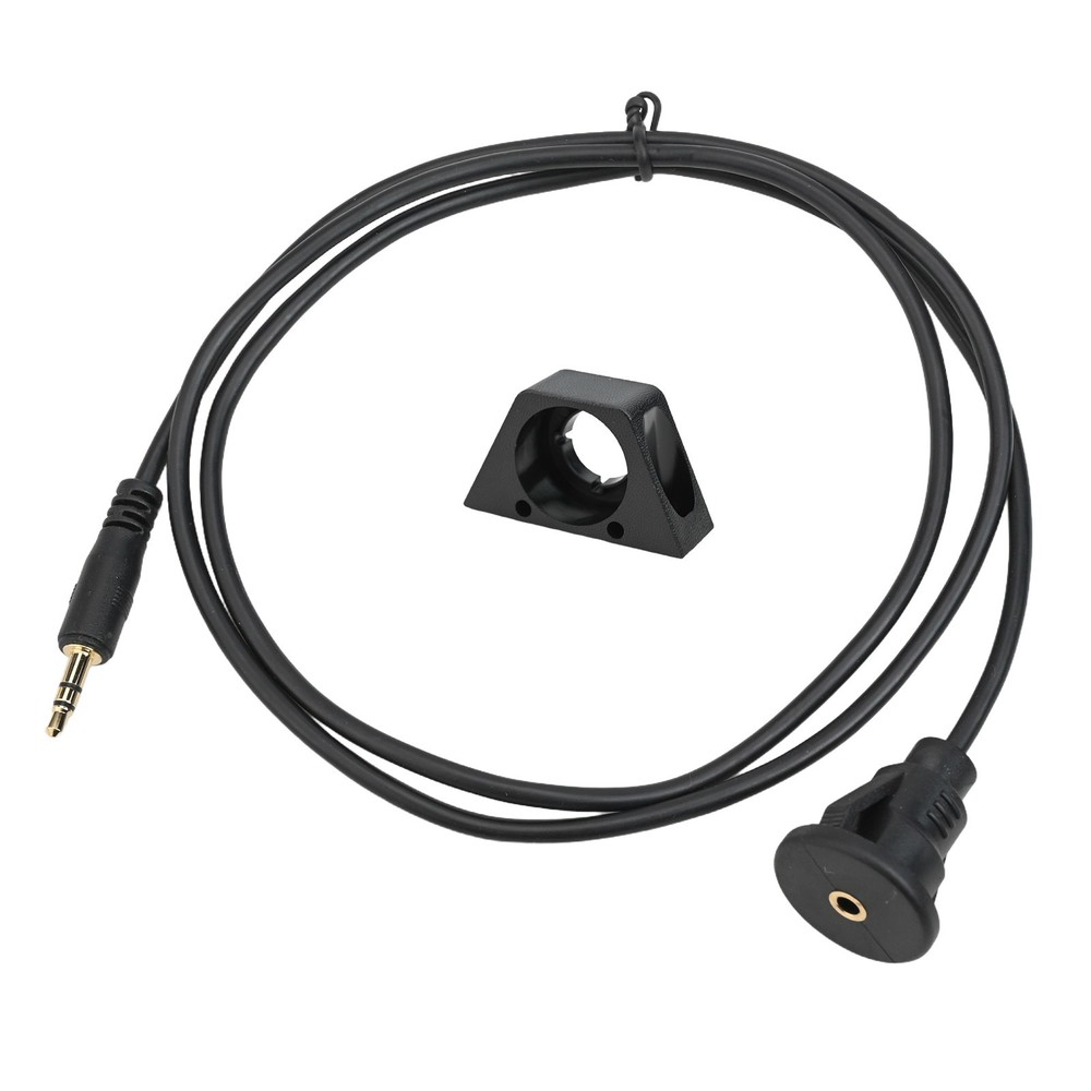 3.5mm Car Dashboard Panel Flush Mount Cable AUX Audio Waterproof Extension Cable