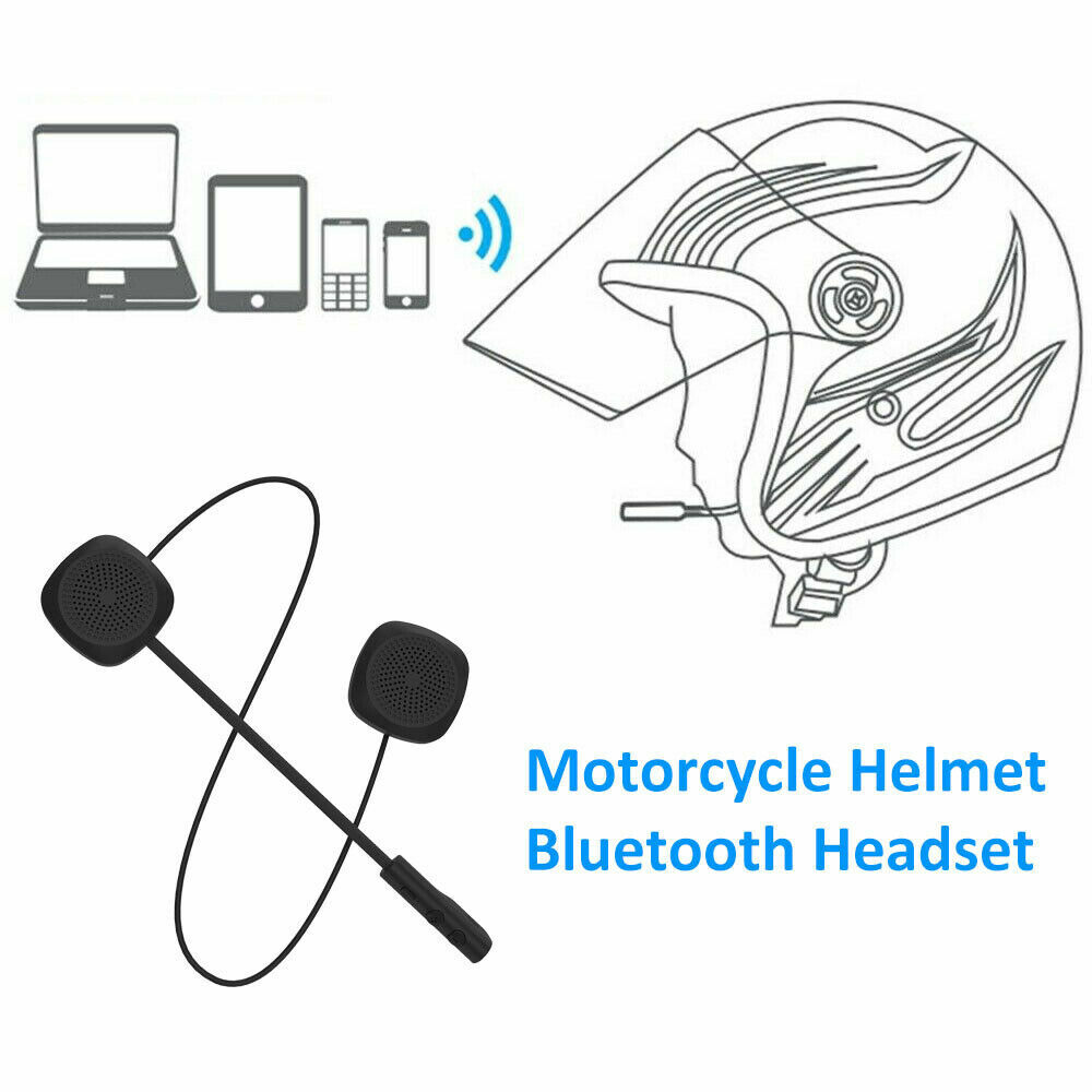 Bluetooth 5.0 Wireless Motorcycle Helmet Headset Speaker Handsfree Call Control