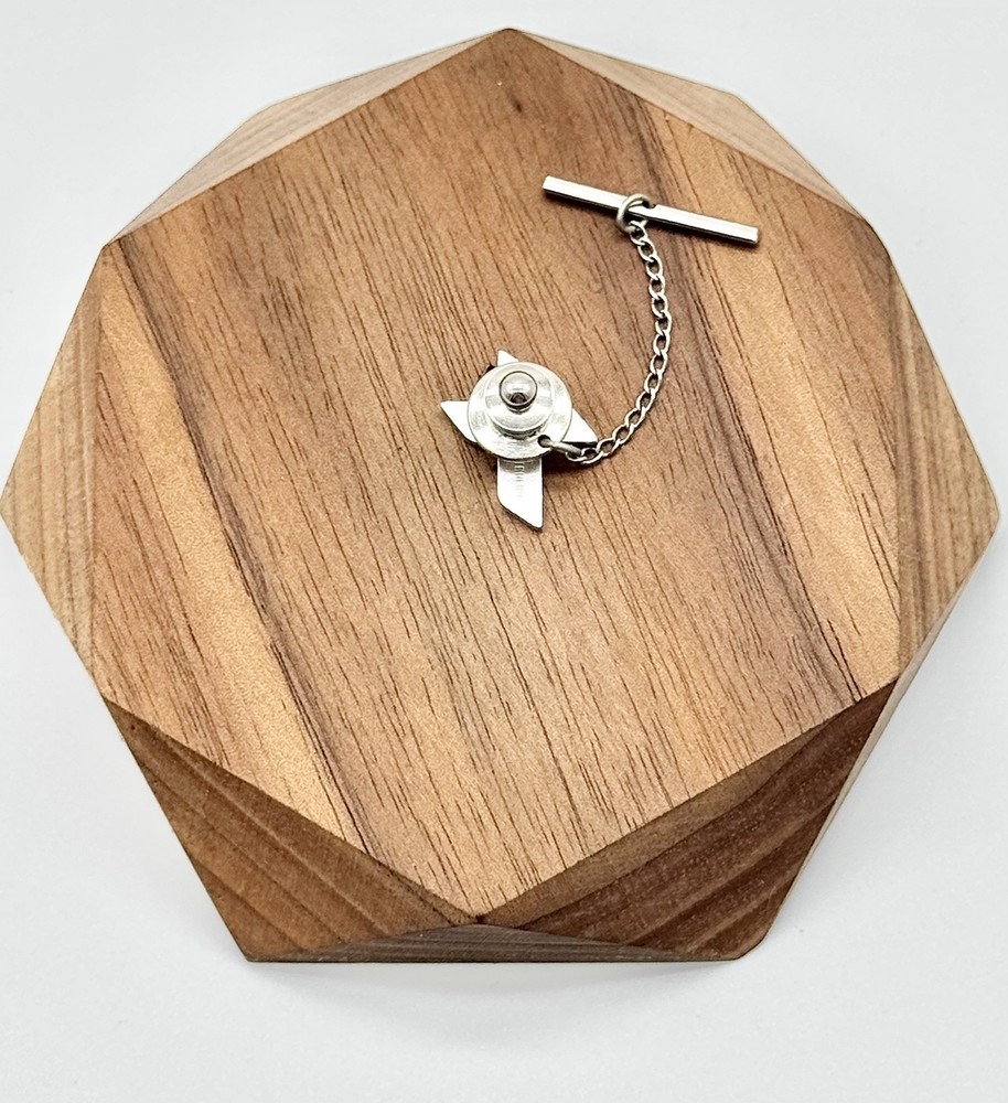 Sterling Silver Religious Cross Lapel Pin