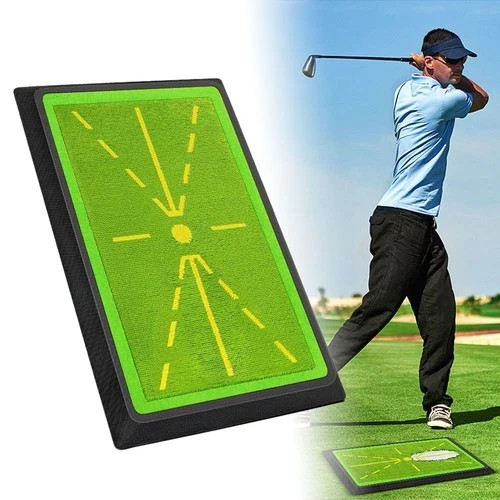 Swing Mat Golf Divot Board for Swing Path Training Indoor Practice Green