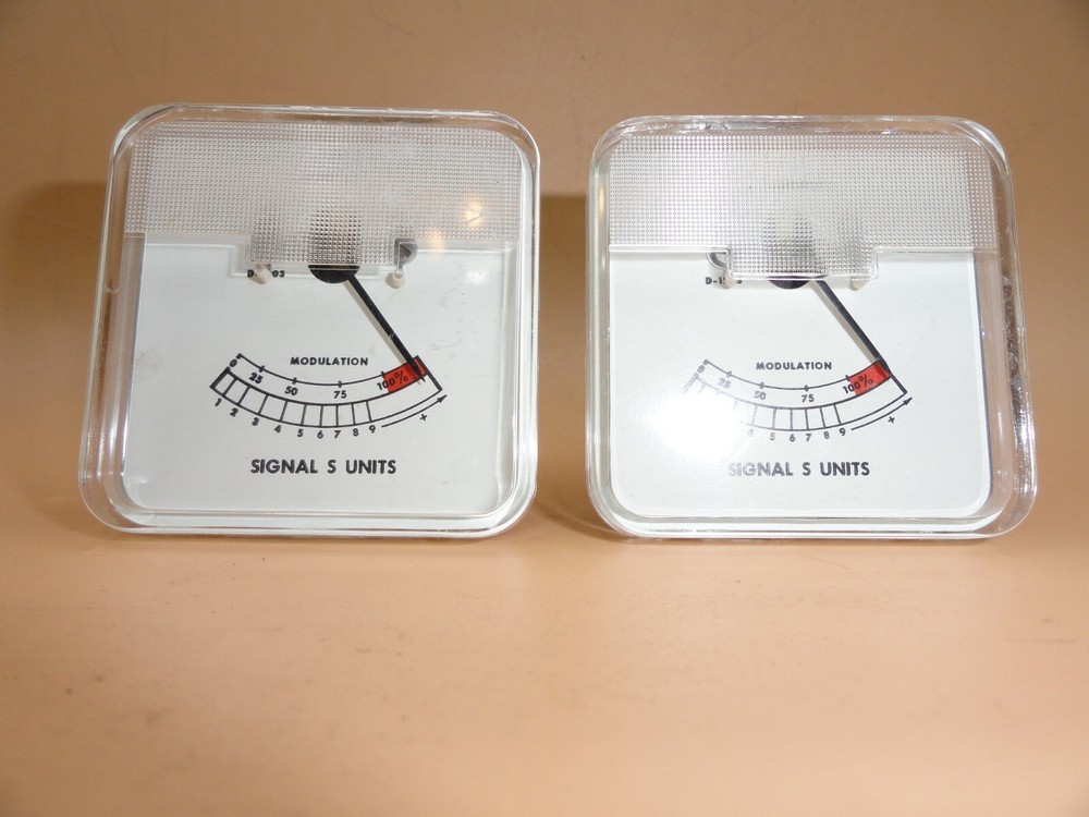 ANALOG SIGNAL PERCENT MODULATION PANEL METER  (LOT OF 2)