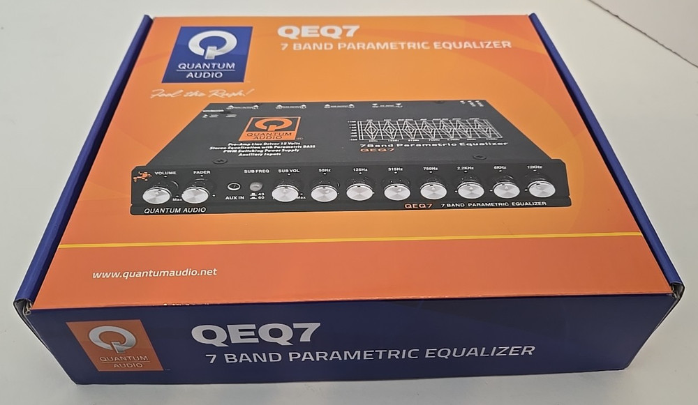 Quantum Audio by DB Research: QEQ7 7-Band Parametric Car Audio Equalizer