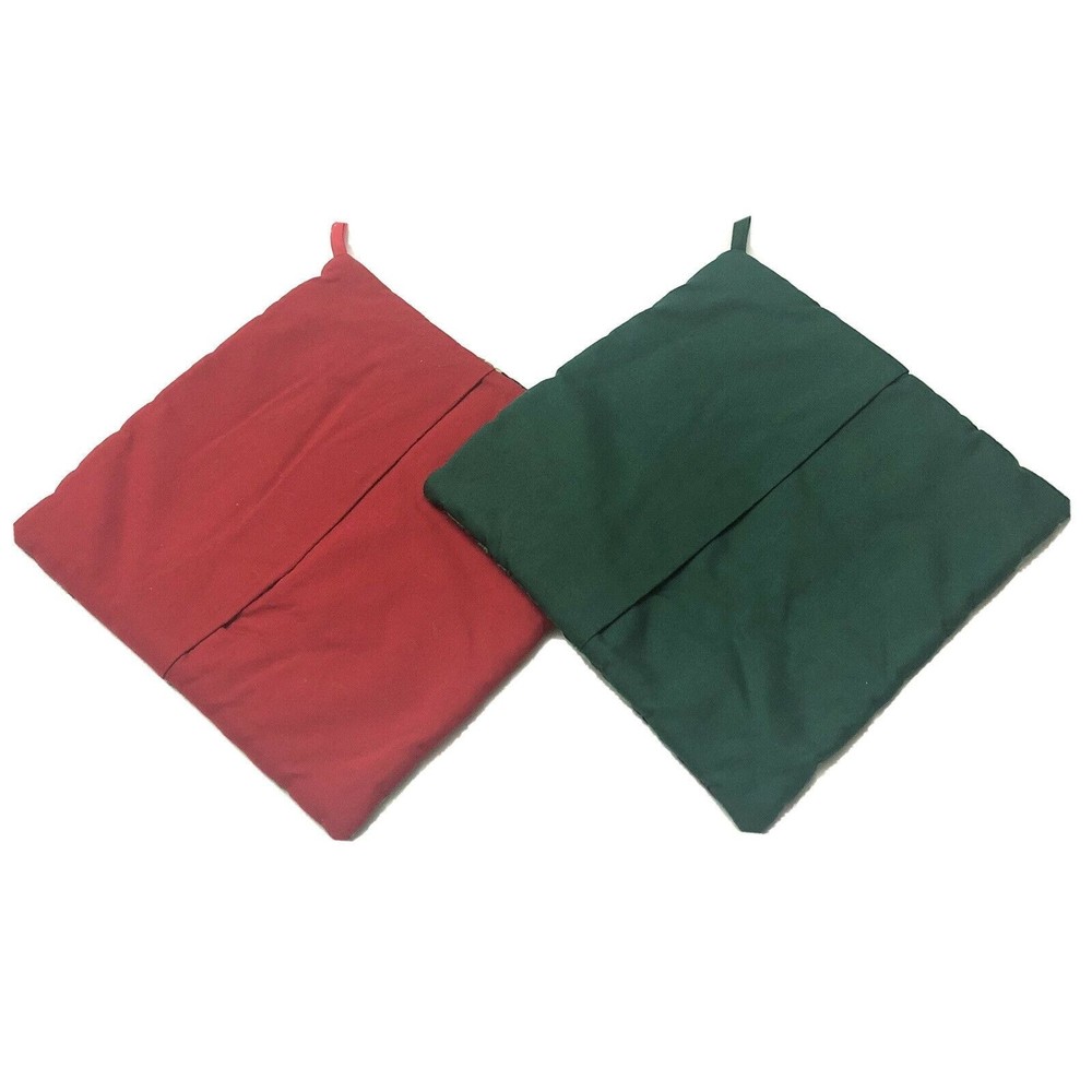 Quilted Pot Holders Christmas Trees Design Handmade