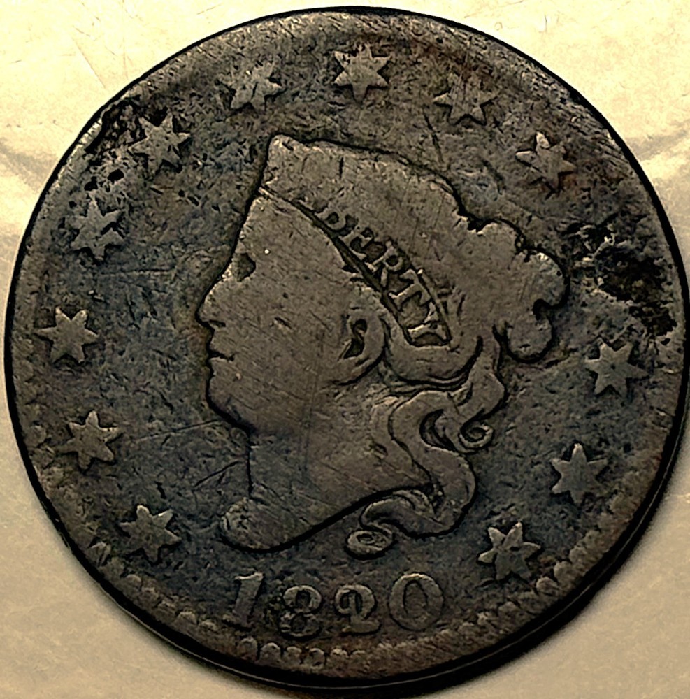 1820/19 Large Cent Good + Overdate