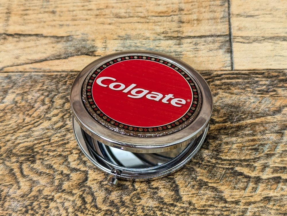 Colgate Folding Metal Hand Mirror