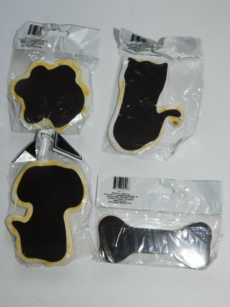 Dog Cat Pawprint Bone Magnets