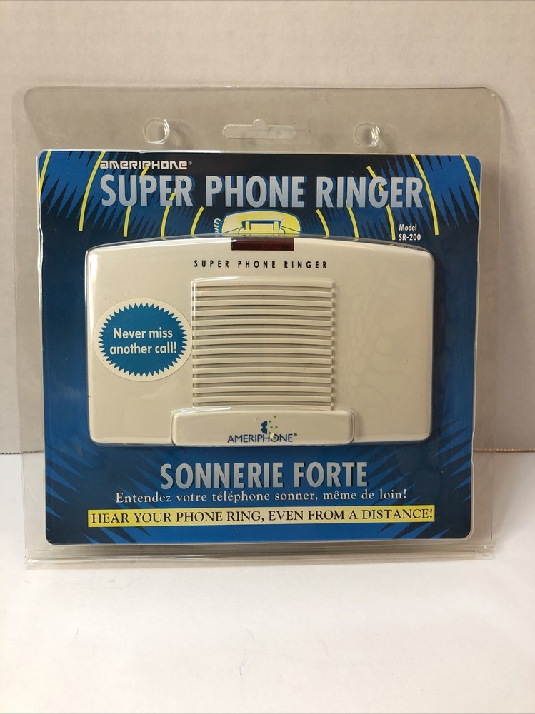 PHONE RINGER SR-200 95dB Super Loud Phone Ringer Lighted Visual Indicator SEALED