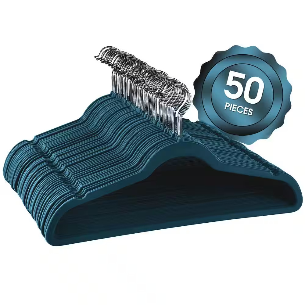 Blue Plastic Hangers 50-Pack
